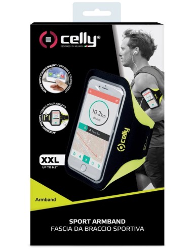 Celly armband XXL geel