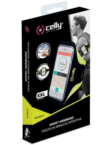 Celly armband XXL geel
