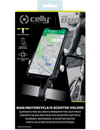 Celly telefoonhouder Armorbike zwart