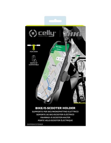 Celly telefoonhouder Swipe stuurpen grijs