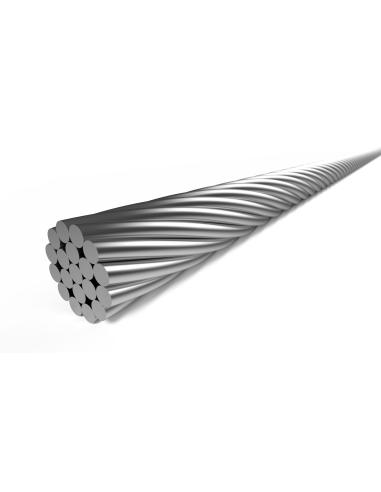 Elvedes schakel binnenkabel rvs 0.9mm nippel 4x4