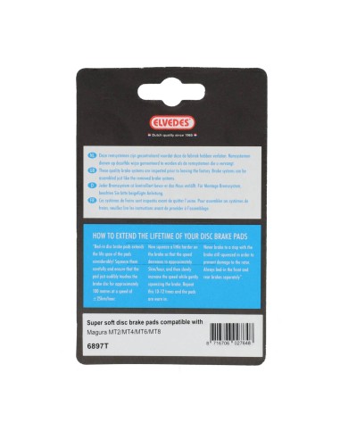 Elvedes schijfremblok Magura MT2/4/6/8 super soft