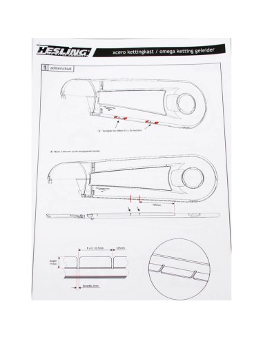 Hesling kettingkast rubber Xcero