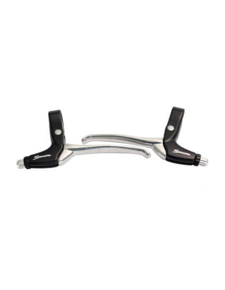 Saccon remgreep set L211 canti/rollerbrake zwart/zilver