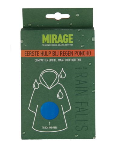 Mirage Poncho plastic blauw