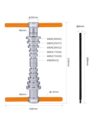 IceToolz Xpert naaflagerinstallatie in koffer