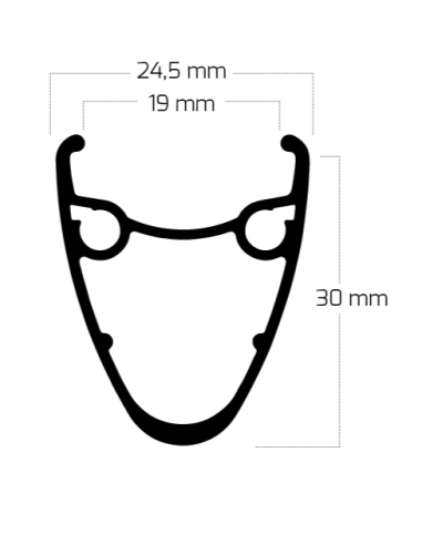 Ryde velg 28 Dutch19 zwart disc 36/14
