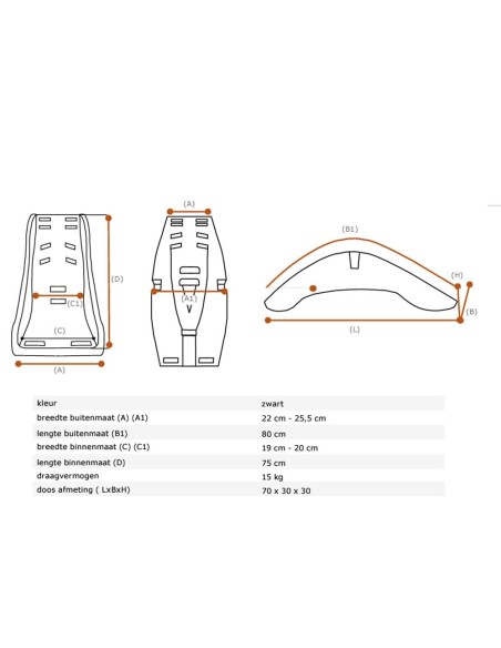 Melia babyschaal comfort 2-9 mnd 5p 4S