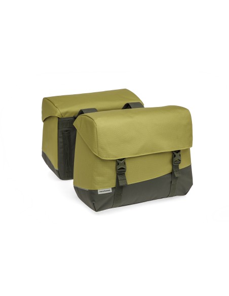 New Looxs fietstas dubbel Joli Oslo olive/yellow 37L
