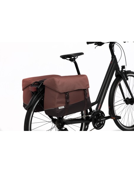 New Looxs fietstas dubbel Joli Oslo burgundy/rust 37L