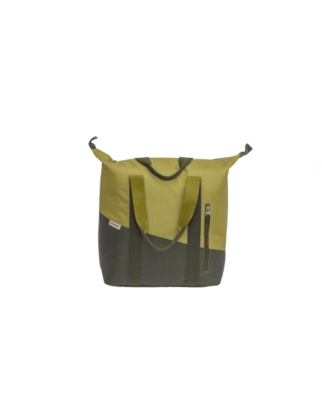New Looxs fietstas enkel shopper Kota Oslo olive/yellow 24L