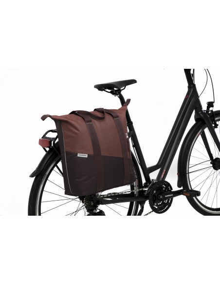 New Looxs fietstas enkel shopper Kota Oslo burgundy/rust24L