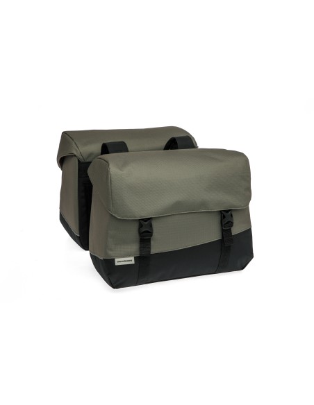 New Looxs fietstas dubbel Joli Oslo black/green 37L