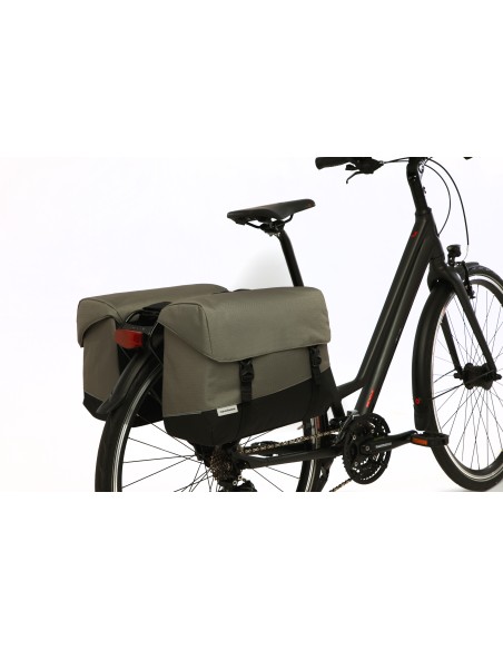 New Looxs fietstas dubbel Joli Oslo black/green 37L