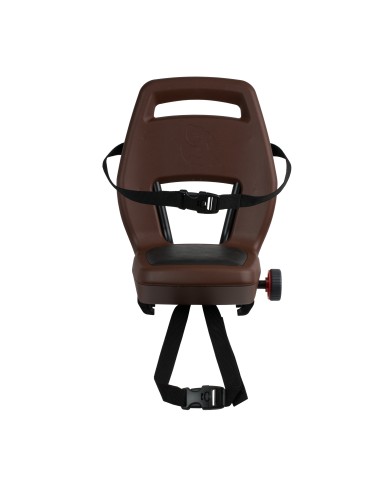 Qibbel achterzitje Junior 6+ drager bev. bruin/zwart