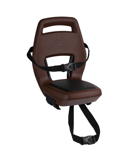 Qibbel achterzitje Junior 6+ drager bev. bruin/zwart