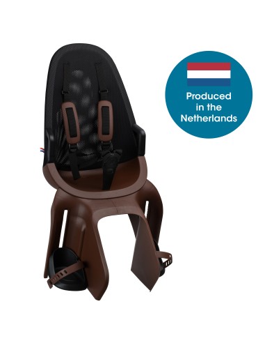 Qibbel achterzitje Air drager bev. bruin/zwart