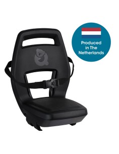 Qibbel achterzitje Junior 6+ Longtail Midnight Black -zwart