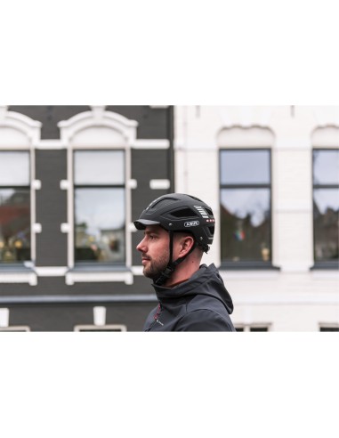 Abus helm Hyban 2.0 LED signal black XL 58-63cm