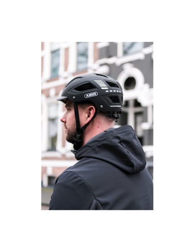 Abus helm Hyban 2.0 LED signal black XL 58-63cm