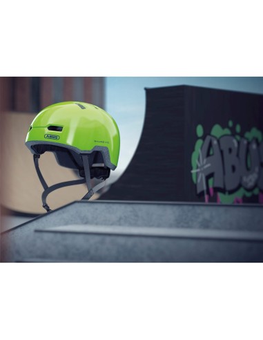 Abus helm Skurb Kid shiny green M 50-55cm