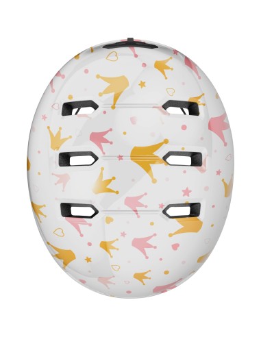 Abus helm Skurb Kid white crowns S 45-50cm