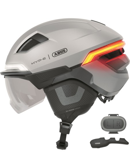 Abus smart helm Hyp-E Bl.Ace gleam silver L 57-61cm