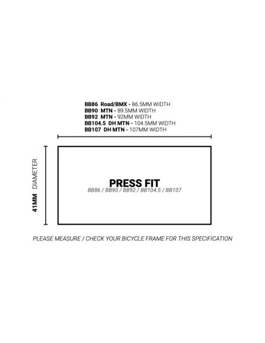 Praxis trapas adapter M30-Thru BB86 Road BB90 BB92 MTB