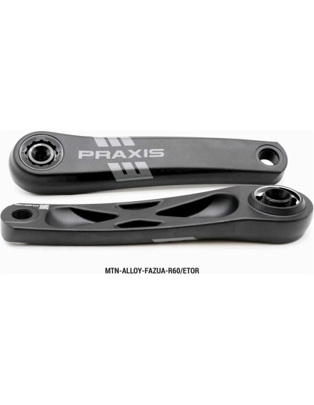 Praxis crankstel E-MTB alloy Etor spline 165mm (Fazua R60)