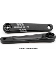 Praxis crankstel E-race alloy Etor spline 175mm (Fazua R60)