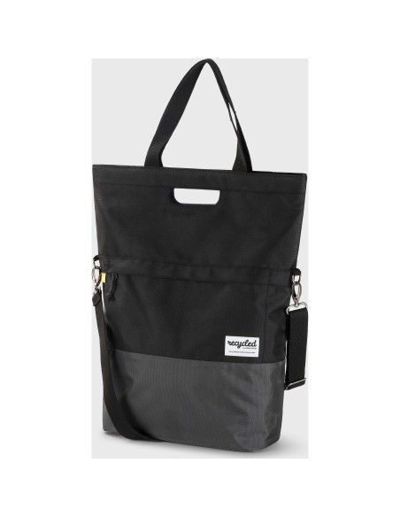 Urban Proof shoppertas recycled zwart grijs 20L