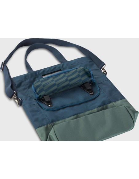 Urban Proof shoppertas recycled blauw groen 20L