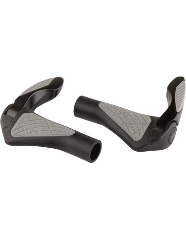 Mirage handvatten Grips in Style 134mm zwart/grijs met bare