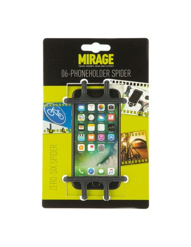 Mirage telefoonhouder Zero-Six Spider siliconen zwart