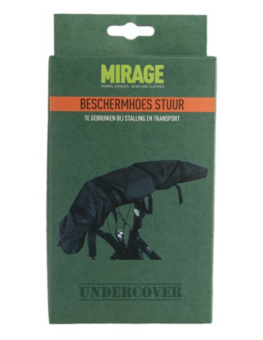 Mirage beschermhoes Undercover voor fietsstuur zwart