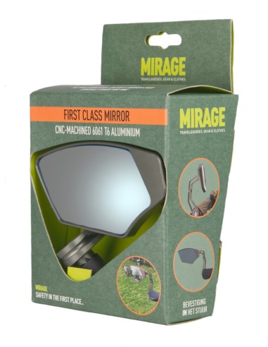 Mirage spiegel First Class dimmend glas links grijs