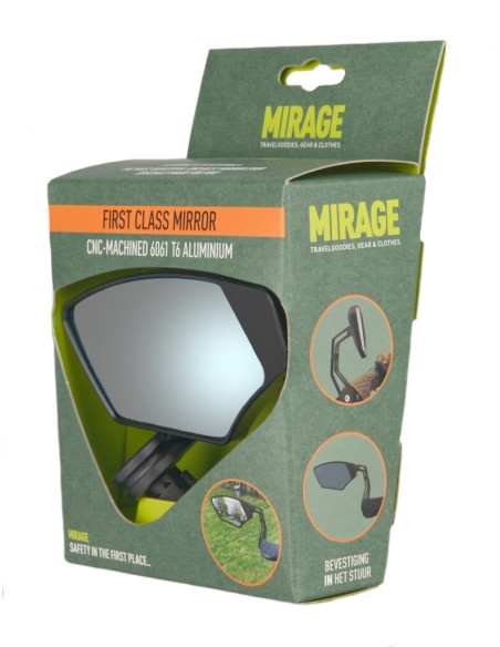 Mirage spiegel First Class dimmend glas links zwart