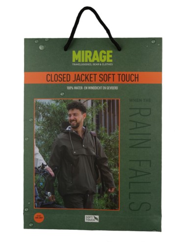 Mirage Rainfall regenjack closed soft touch XL earl-grey