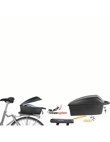 Polisport topkoffer 11L afneembaar zwart 32x26x18cm