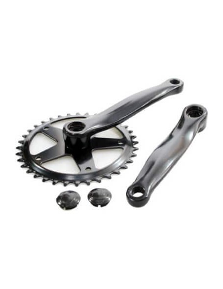 Crankstel 36t 152 zwart 1/8