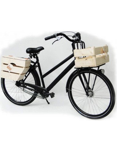 Fietskrat B1 blank vuren hout 40x30x24cm