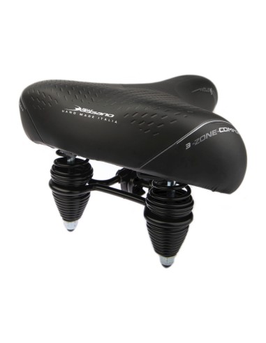 Selle Bassano zadel Volare XXL Cruiser zwart