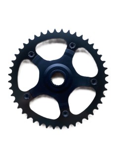 UTO Eovolt crankstel plaat 44t 24 inch zwart