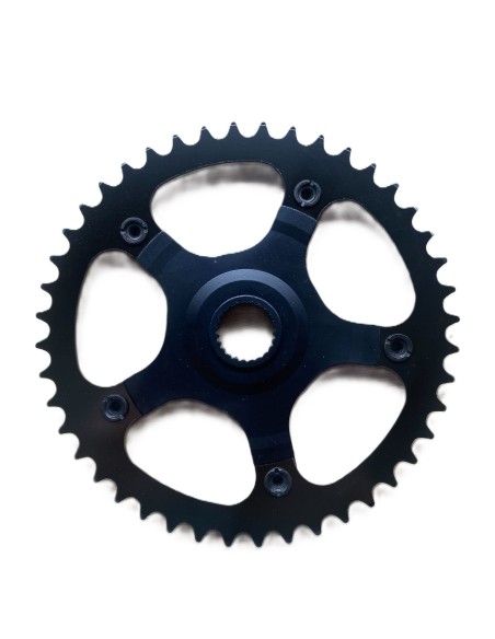 UTO Eovolt crankstel plaat 44t 24 inch zwart