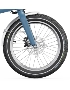 UTO Eovolt voorwiel OG20 zonder schijf en band zilver