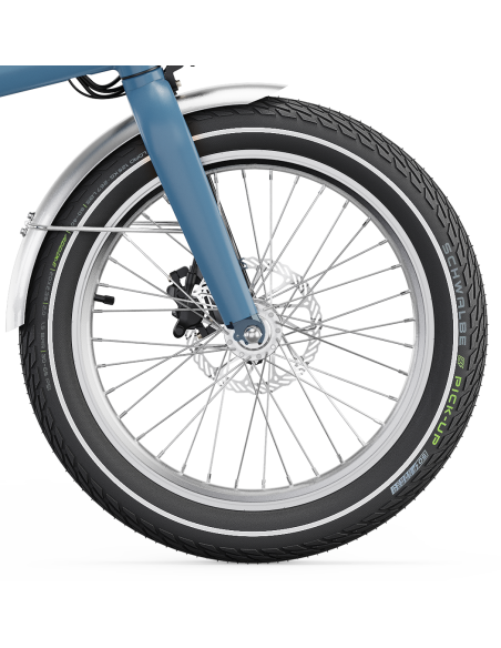 UTO Eovolt voorwiel 20 inch zonder schijf en band zilver