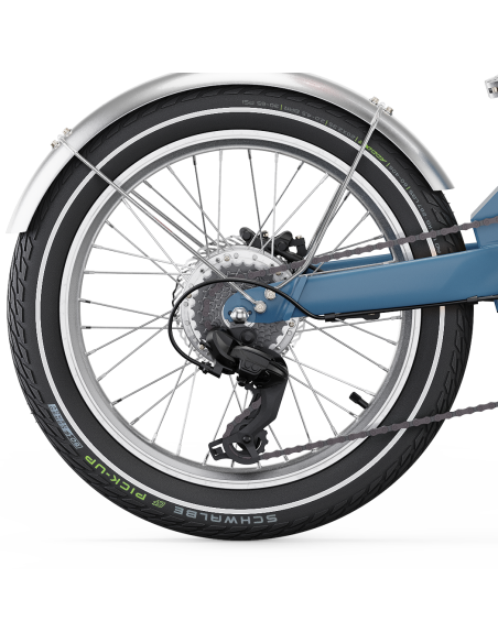 UTO achterwiel OG20 zonder band schijf zilver