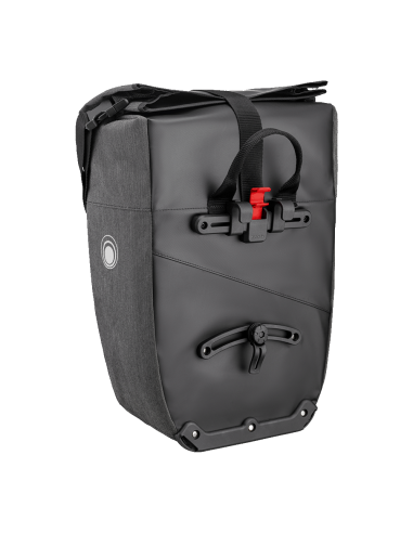 Clarijs fietstas solobag 24L zwart-grijs