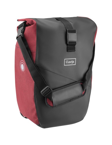 Clarijs fietstas enkel Solobag 24L zwart/rood