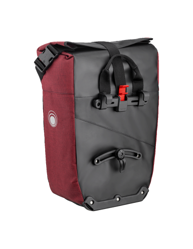 Clarijs fietstas enkel Solobag 24L zwart/rood